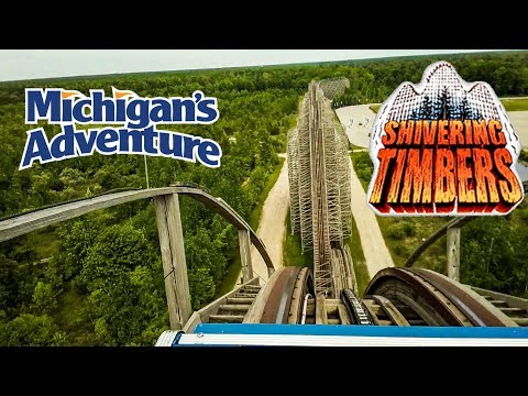 2019 Shivering Timbers Roller Coaster On Ride Front Seat HD POV Michigan's Adventure