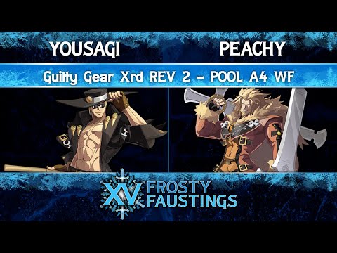 Frosty Faustings XV 2023 Pool A4 WF - Yousagi (Johnny) vs Peachy (Leo) - Guilty Gear Xrd REV 2