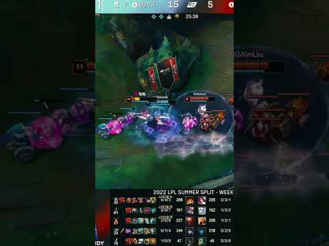 LNG Doinb Gragas 1v2 - LNG vs IG 2022 LPL Summer #shorts