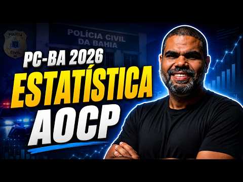 Estatística PC-BA 2026:  Questões que SEMPRE caem na AOCP com o Método MPP | Medidas de Dispersão