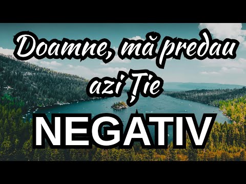 Doamne, mă predau azi Ție - NEGATIV