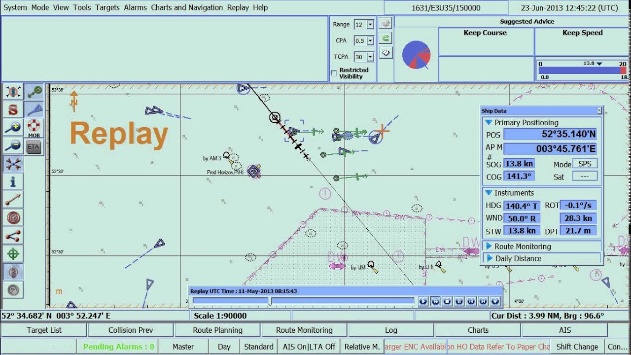 Video hướng dẫn 2 Totem Plus ECDIS + DST in operation