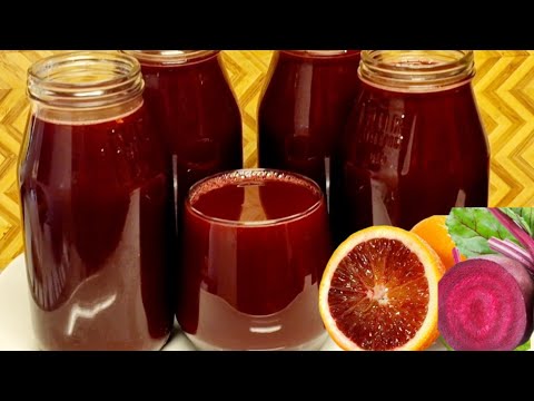 JUS VITAMINÉ ET ANTIOXIDANT:Comment Je Réalise Mon Jus De L'orange Sanguine Au Jus De Betterave