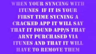 preview picture of video 'how to sync cracked apps to itunes'