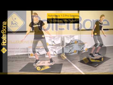 RollerBone 1.0 Balance und Fitness Board - deutsch