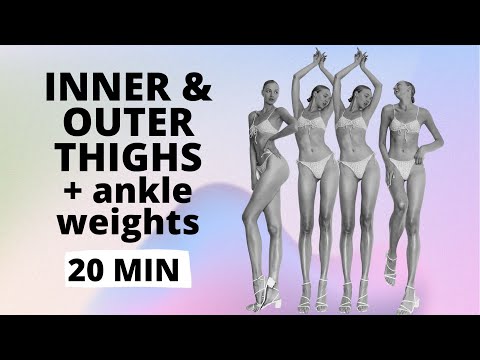 Slim Inner & Outer Thighs workout with Ankle Weights / Nina Dapper