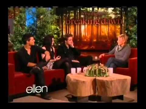 Breaking Dawn Cast on Ellen 11 18 11 Part 1
