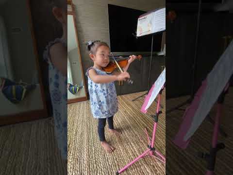 Suzuki Book 1 Minuet 1 by 4-year-old