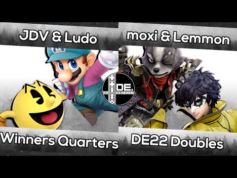 JDV/Ludo (Pac Man/Mario) vs. moxi/Lemmon (Wolf/Joker) | DE22 SSBU Doubles WQF
