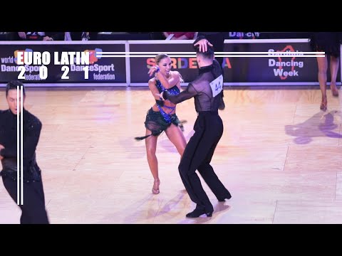 Nikolay Levchenkov - Marie Denigot-Levchenkova, FRA | 2021 WDSF European Ch.  Latin | R1 J