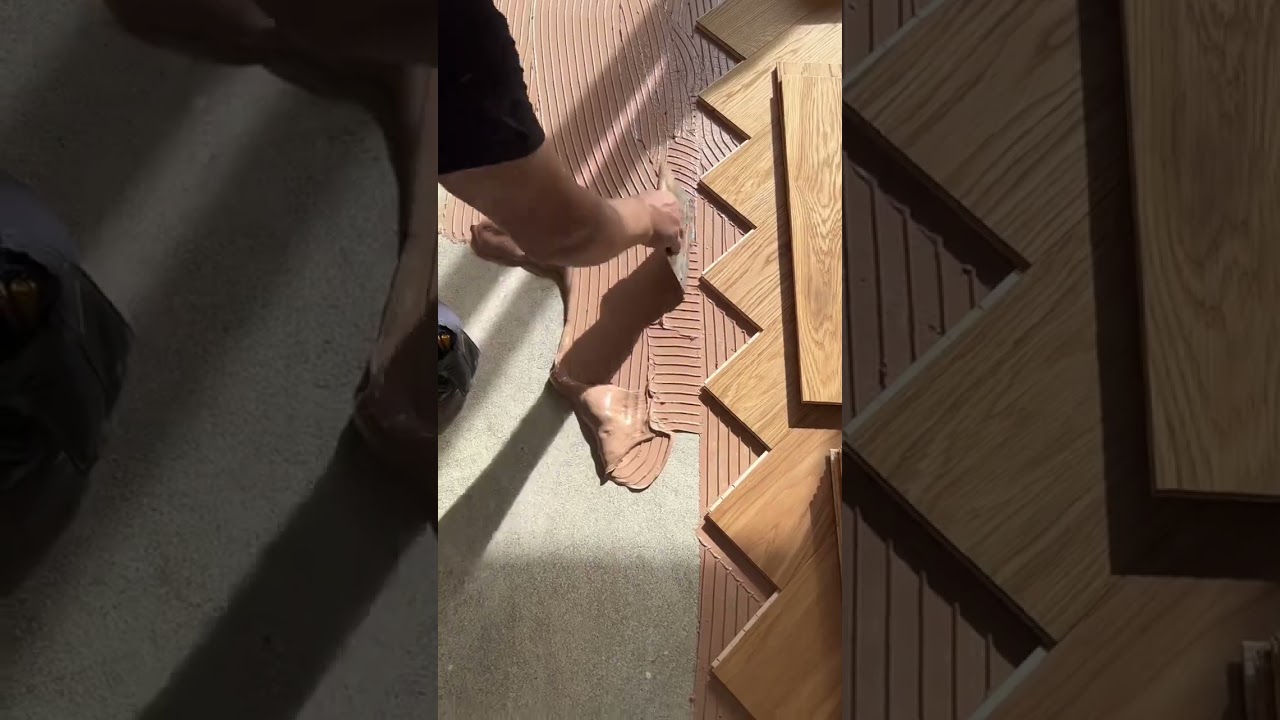 Mastering Herringbone Installation: Pro Tips for Perfect Patterns #diyflooring #homerenovation
