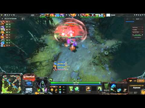 D2L Highlight: KuroKy Rubick 1v2 vs QoP and Tiny [Dota 2]