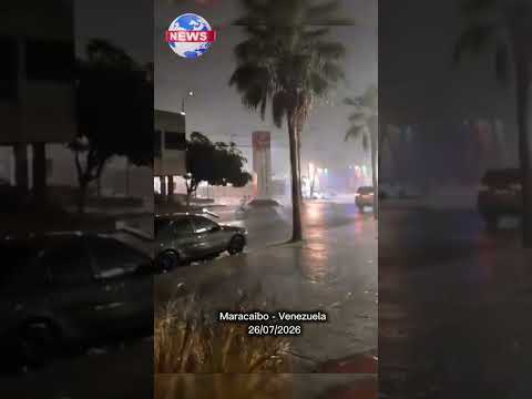 ⚡ ¡Noche de terror en Maracaibo!#Maracaibo #Venezuela #TormentaEléctrica #Zulia  #NoticiasVenezuela
