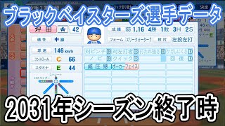 【パワプロ2021】ブラックベイスターズ2031年シーズン終了時選手データ