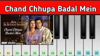 Download lagu Chand Chhupa Badal Mein | Hum Dil De Chuke Sanam | Easy Piano Tutorial mp3