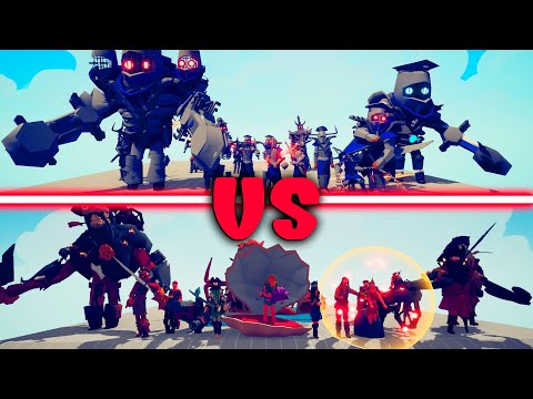 MEGA MEDIEVAL TEAM vs MEGA PIRATE TEAM - Totally Accurate Battle Simulator TABS