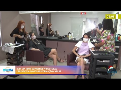 Bom Dia News surpreende produtoras e as presenteia com transformação capilar 07 12 2020