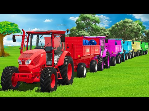 LOAD BLUEBERRIES & TRANSPORT CONVOY WITH ZETOR TRACTORS - FS25 ZNIP