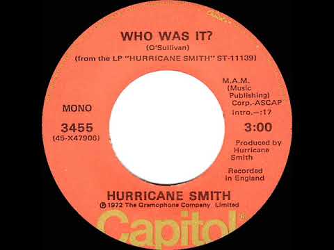 Thumbnail for 1973 Hurricane Smith - Who Was It? by NME