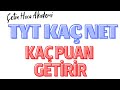 Tyt Kaç Net Kaç Puan Getirir Güncel