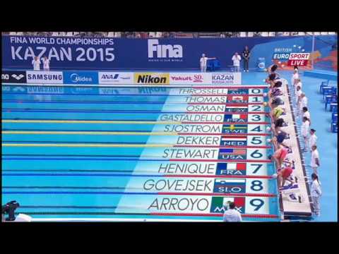 465 Sarah Sjostrom Women's 50m Butterfly H7 World Championships HD KAZAN 2015