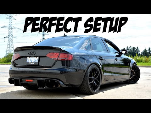 H&R Lowering Springs And Wheel Setup | Audi A4 B8