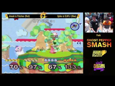 Ghost Pepper Smash 2v2: Jmook + Patches (Red) vs Spike + ELKFJ (Blue)