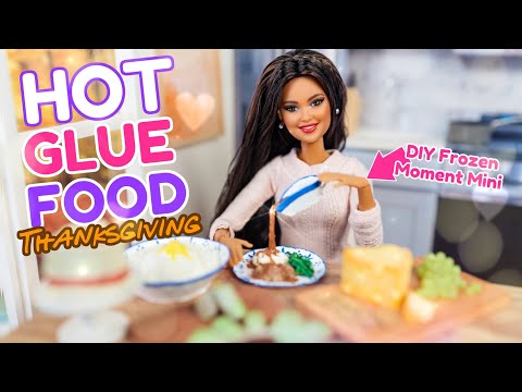 Let’s Make Dollhouse Miniatures Using Hot Glue: DIY Frozen Moments Minis Doll Food