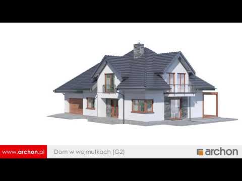 Dom w wejmutkach (G2) - Reprezentacyjny dom z poddaszem użytkowym I ARCHON+ Projekty Domów