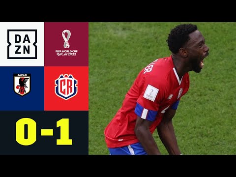 Wahnsinn in den Schlussminuten! Costa Rica bezwingt Japan: Japan - Costa Rica 0:1 | WM 2022 | DAZN
