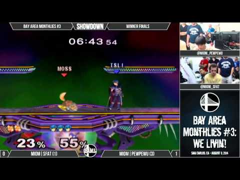 Bay Area Monthlies #3 - Winner Finals - MIOM|SFAT (Falco, Fox) vs MIOM|PewPewU (Marth)