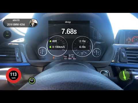 BMW 420d Gran Coupe B47 Stage 1 0-100 & 0-150 Dragy
