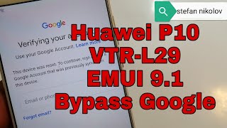 BOOM!!! Huawei P10 VTR-L09/ VTR-L29. Remove Google Account,Bypass FRP.