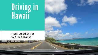 Driving In Hawaii Honolulu to Waimanalo Oahu