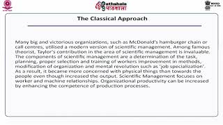 Evolution of Management Thought