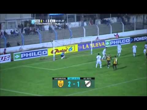 Santamarina 2 vs All Boys 1 - Los Goles!!! Fecha 17 Primera B Nacional 2015