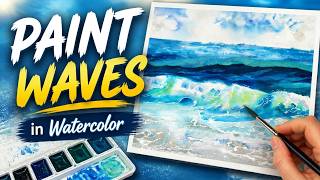 Stop Struggling with Ocean Waves! Easy Watercolor Technique