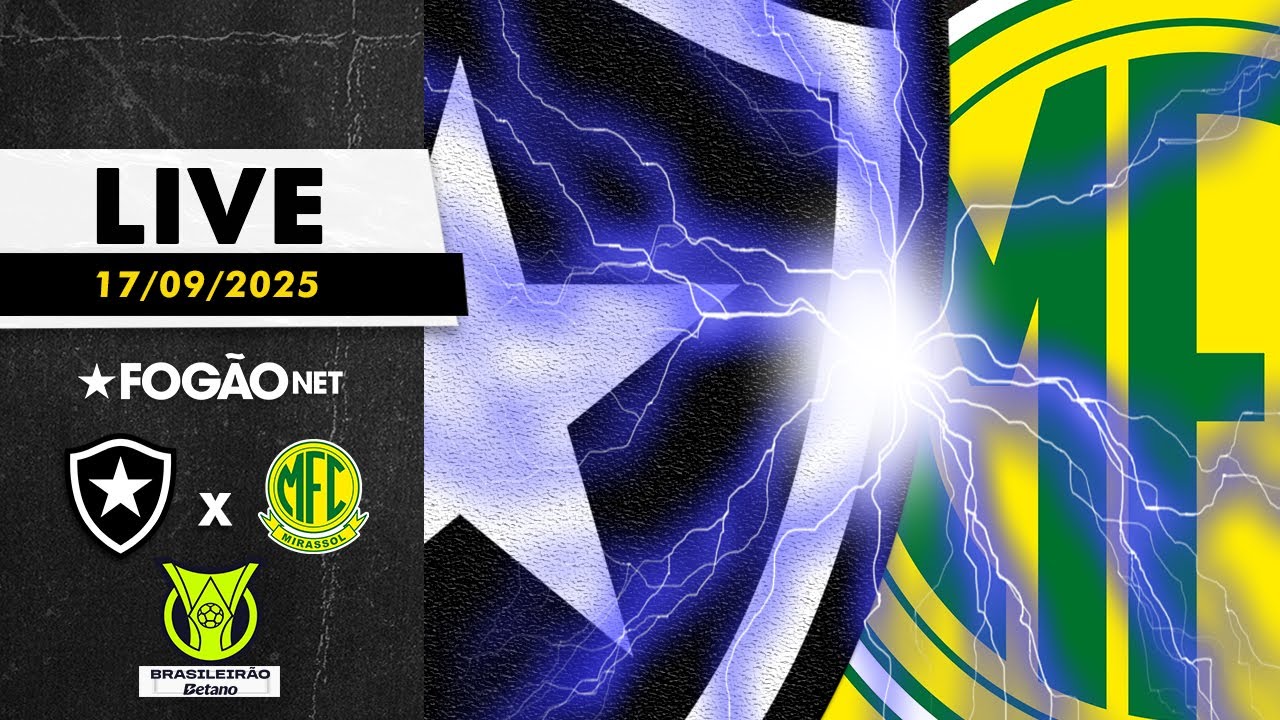 LIVE | Pré-jogo de Botafogo x Mirassol pela 12ª rodada do Campeonato Brasileiro 2025