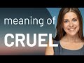 Cruel — CRUEL meaning