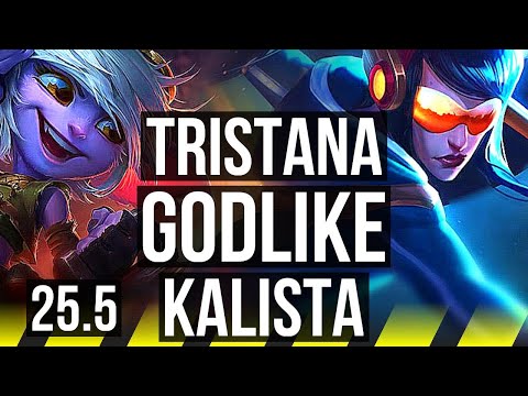 TRISTANA & Rell vs KALISTA & Leona (ADC) | 17/3/3, Godlike | KR Master | 25.5