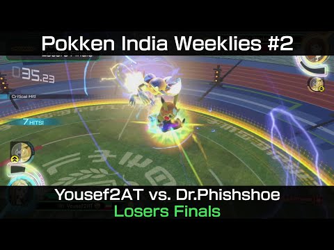 Pokkén India Weekly #2 - Losers Finals: Yousef2AT (Pikachu Libre) vs. Dr.Phishshoe (Weavile)