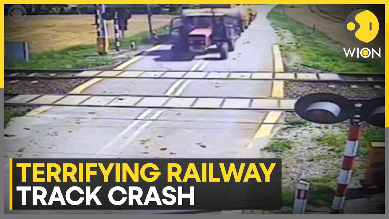 Watch: Passenger Train Smashes Into Straw Trailer After Drunk Driver Blocks Railway Crossing
