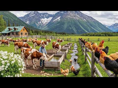 Poultry And Livestock Farming, Fruit And Vegetable Harvesting In Fields And Farms – Relaxing Farm #2