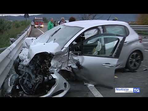 2018-11-02 PRATO - GRAVE INCIDENTE IN VIALE UNIONE EUROPEA, TRE FERITI