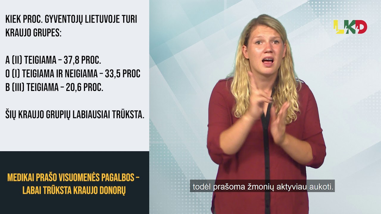 Medikai prašo visuomenės pagalbos – labai trūksta kraujo donorų