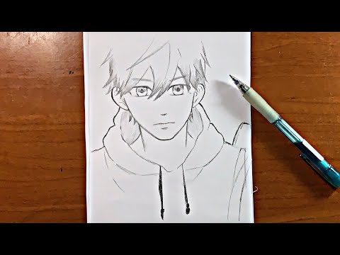 Easy drawing | how to draw a boy with a hoodie