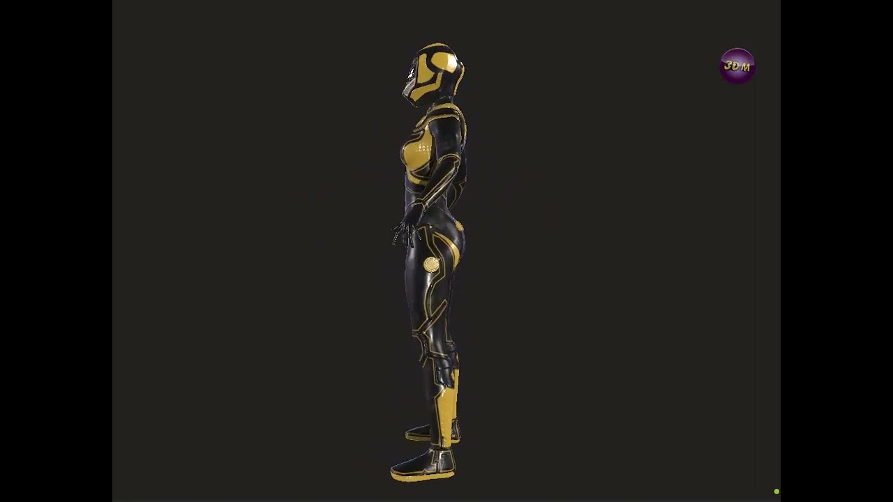 Driver Girl - full Rig PBR 3D Model