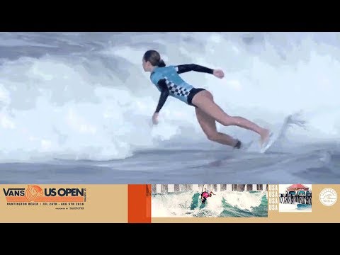 Gilmore vs. Van Dijk vs. Manuel - Round Three, Heat 2 - Vans US Open of Surfing - Women's CT