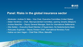 IAIS Annual Conference (2024) — Risk in the global insurance sector