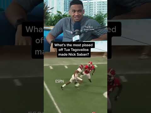 The maddest Tua Tagovailoa ever made Nick Saban may surprise you 😂 #shorts